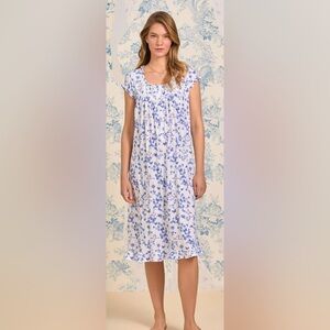 New Eileen West Butterfly Garden Cotton Modal Waltz Nightgown size S $70